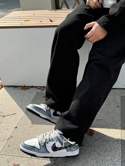 【訂製款】Nike Dunk Low 裂影灰燼4