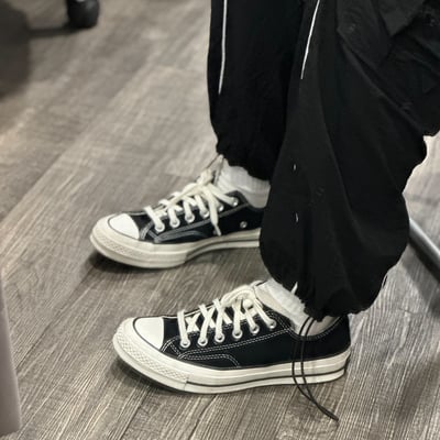 【必入經典款】Converse Chuck Taylor 1970s 低筒黑色帆布經典復古162058C/調貨2