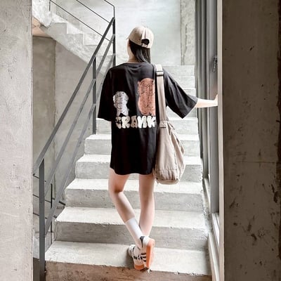 【現貨】cranky狗狗與熊熊插畫感短T10