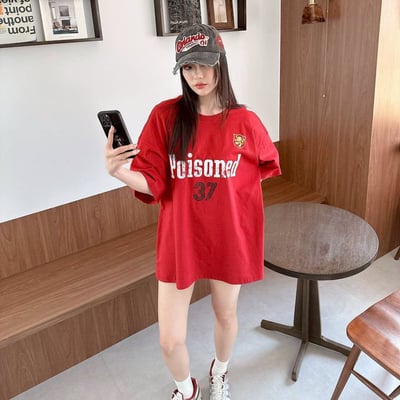 【現貨】Poisoned 37剝落感印花短T4