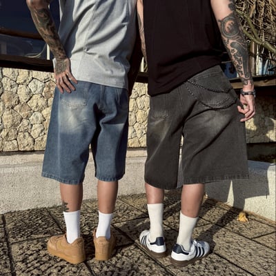 【現貨】韓式街頭水洗完美版型七分牛仔褲2