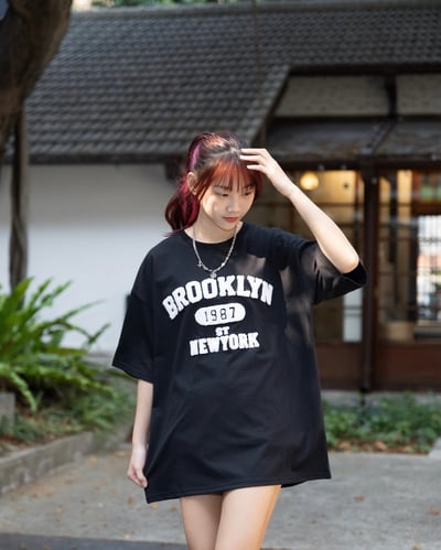 【現貨】BROOKLYN 1987美式毛巾繡短T2