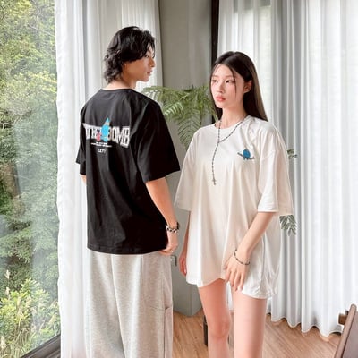 【現貨】WATER BOOM炸彈藍精靈印花短T10