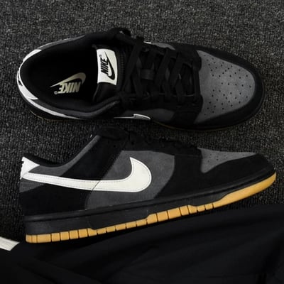 【現貨】Nike Dunk Low SE 黑灰生膠男鞋｜HQ1931-0014
