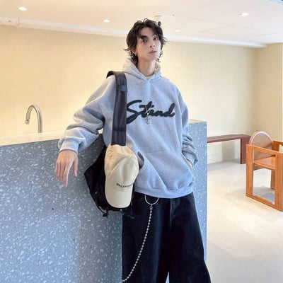 【現貨】stand立體貼布帽T6