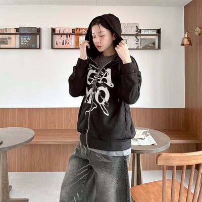 【預購】CAMO水墨抽繩連帽外套7