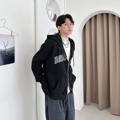 【現貨】BROOKLYN 英字刺繡連帽外套8