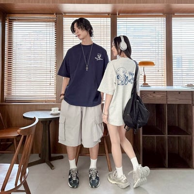 【現貨】join THE Carbs CLUB抽菸爆米花印花短T2