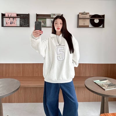 【爆款來襲!!!】AUROCEAN 5 領扣帽T13