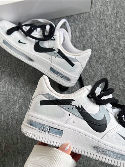 【訂製款】Nike Air Force 1 時空斷裂灰痕7