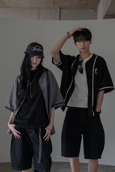 【現貨】哥德C字開襟插肩短袖罩衫8