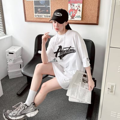 【SORONA® 涼感現貨】CRITICAL美式撞色車線貼布短T6