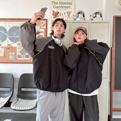 【現貨】PERCEPTION小立領拼接風衣外套3