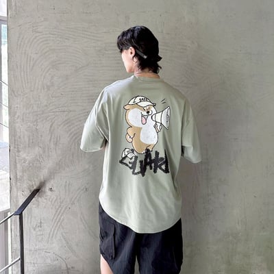 【SORONA® 涼感現貨】柴犬大聲公印花短T4