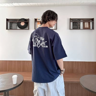 【現貨】join THE Carbs CLUB抽菸爆米花印花短T12