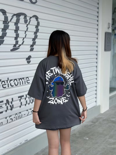 【現貨】反光炫彩墨鏡幽靈短T6