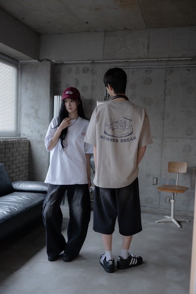 SUMMER BREAK甜品泳圈派對印花短T2