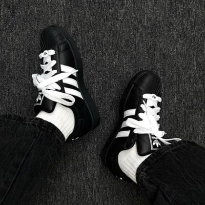 【爆款國外補貨連線!!】Adidas Originals Superstar II 黑白 經典 金標 貝殼鞋 男女款 情侶鞋｜KK44741