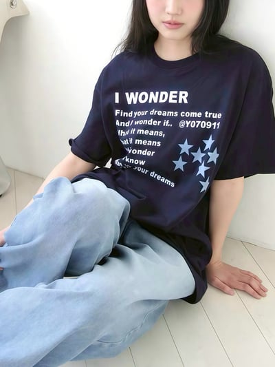 【現貨】韓系字母印花星星圖案短T4