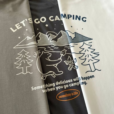 【現貨】手繪熊烤魚短T11