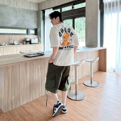 【現貨】CHICK蛋殼鴨塗鴉感短T6