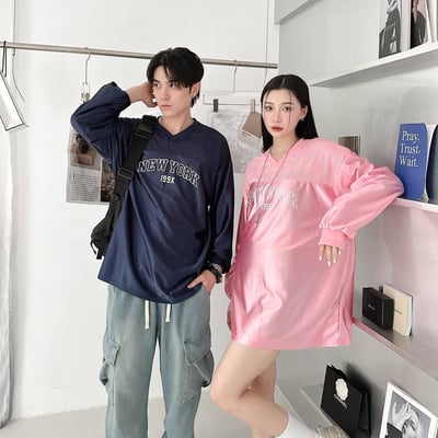 【現貨】NEW YORK印花V領球衣4