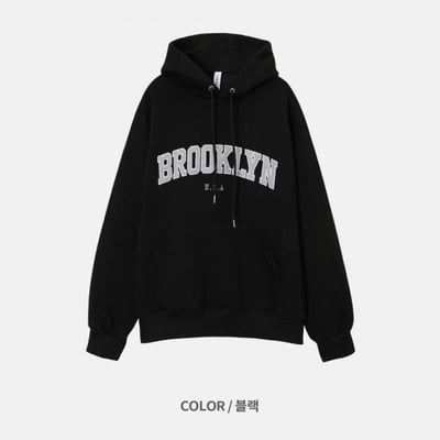 【現貨】BROOKLYN刺繡刷毛帽T11