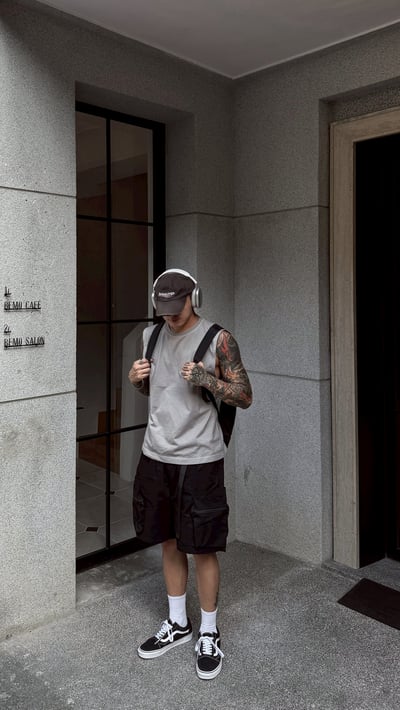 【現貨】質感古著抗撕裂機能短褲11