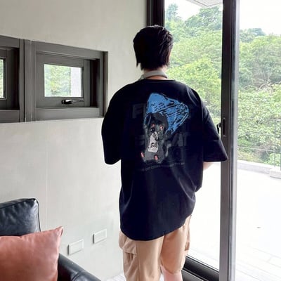 【現貨】FLYCAT袋子貓塗鴉短T6