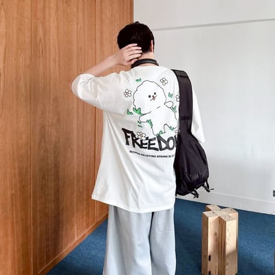 【現貨】FREEDOM小狗印花短T8