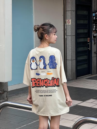 【現貨】PENGuiN塗鴉企鵝印花短T13