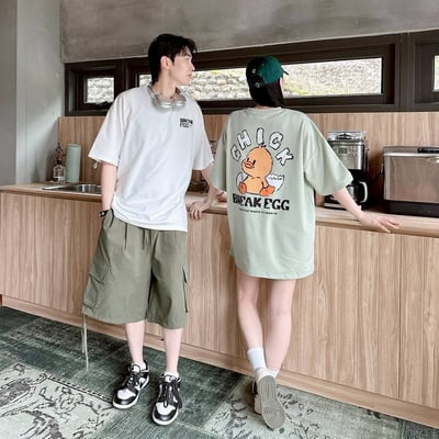 【現貨】CHICK蛋殼鴨塗鴉感短T1