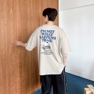 【現貨】IM NOT WHAT HPPENS TO ME幽靈滑板印花短T10