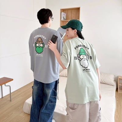 【五色同步】FORESTRY 1997鬍子叔叔印花短T1