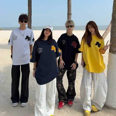 【特殊立體設計現貨】ARESUP毛巾繡美式短T1