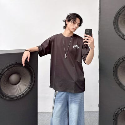 【現貨】PEACE虎斑貓打坐短T13