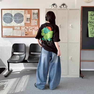 【現貨】CLOVER幸運草恐龍印花短T9