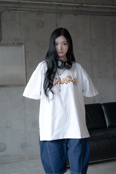 【SORONA® 涼感現貨】CHARM餅乾字母印花短T4