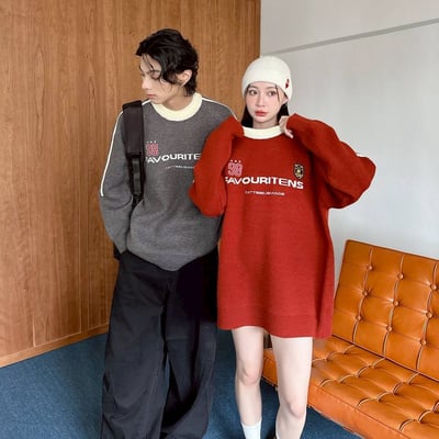 【現貨】FAVOURITENS 98撞色織帶毛衣9