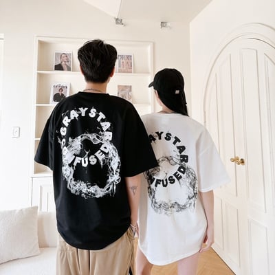 【現貨】環狀煙霧字母短T1