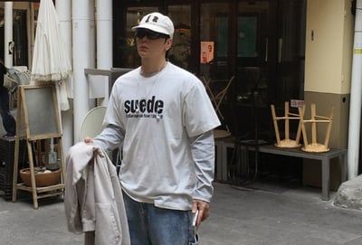 【現貨】SUEDE1994做舊印花短T4