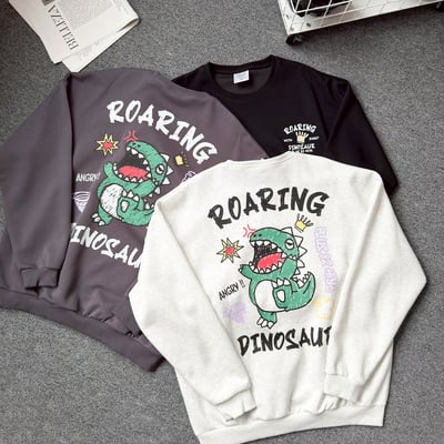 【現貨】ROARING DINOSAUR恐龍塗鴉感大學T10