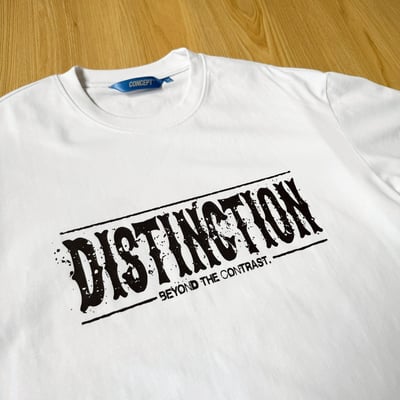 【現貨】Distinction剝落字體美式印花短T8