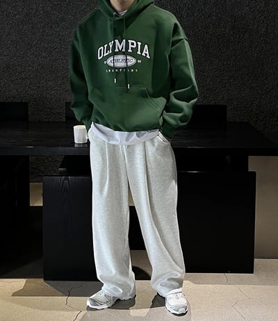 【現貨】OLYMPIA貼布繡重磅帽T3