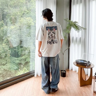 【現貨】ramen拉麵貓咪印花短T7