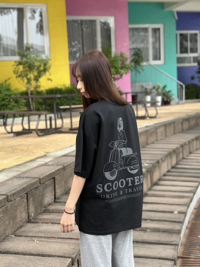 【現貨】復古摩托車短T10