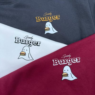 【現貨】幽靈漢堡印花大學T11