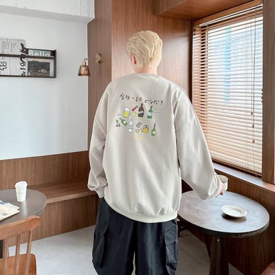 【現貨】韓國酒印花大學T6