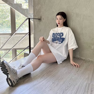 【SORONA® 涼感現貨】GOOD NIGHT發泡字體短T3