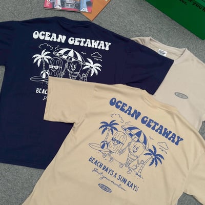 【現貨】陽光海岸雪糕甜筒印花短T10